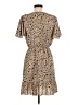 Shein 100% Polyester Animal Print Tan Casual Dress Size M - photo 2