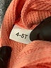 Unbranded Orange Pullover Hoodie Size 4 - 5T - photo 3