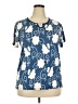 Assorted Brands Blue Short Sleeve Blouse Size XXL - 3X - photo 1