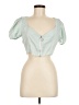 Shein Green Short Sleeve Top Size 6 - photo 1