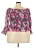 Torrid 100% Polyester Pink 3/4 Sleeve Blouse Size 3X Plus (3) - photo 1