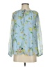 adyson parker 100% Polyester Blue Long Sleeve Blouse Size XS - photo 1
