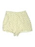 Mara Hoffman 100% Rayon Checkered-gingham Yellow Shorts Size 2 - photo 1