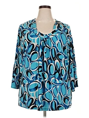 Worthington 3/4 Sleeve Blouse (view 1)