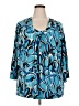 Worthington Blue 3/4 Sleeve Blouse Size 3X - photo 1
