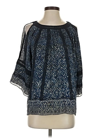 Elie Tahari 3/4 Sleeve Silk Top (view 1)