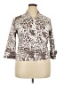 Joseph Ribkoff Animal Print Ivory Jacket Size 18 - photo 1