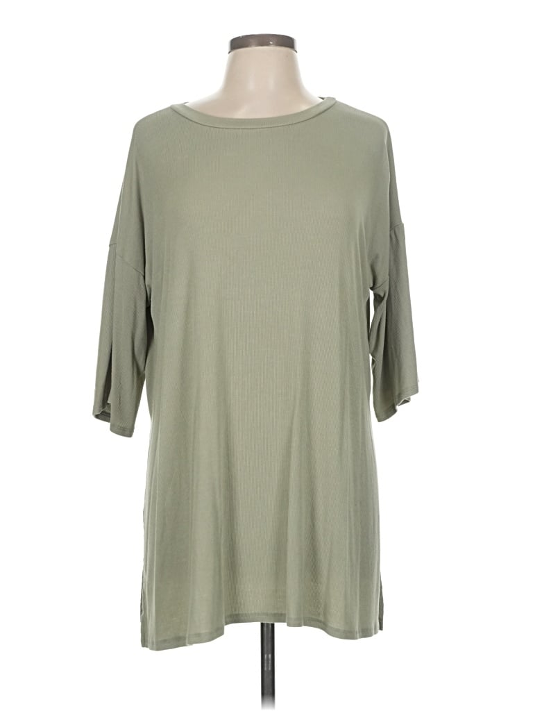 Pre-owned Talula 3/4 Sleeve Top Green Boatneck Tops