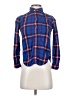 American Eagle Outfitters Plaid Blue Long Sleeve Button-Down Shirt Size XS - photo 1
