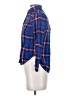 American Eagle Outfitters Plaid Blue Long Sleeve Button-Down Shirt Size XS - photo 5
