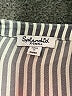 Splendid 100% Tencel Stripes Silver Short Sleeve Blouse Size XS - photo 7