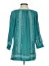 Tommy Bahama Teal 3/4 Sleeve Blouse Size S - photo 2