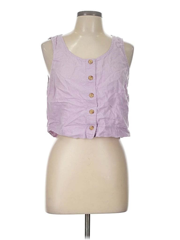 Pre-owned Everlane Sleeveless Blouse In Purple