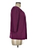 AB Studio Purple 3/4 Sleeve Blouse Size M - photo 4