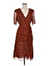 Nicholas Paisley Orange Cocktail Dress Size M (estimated) - photo 1