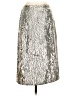 J.Crew 100% Polyester Metallic Silver Formal Skirt Size 0 - photo 1