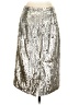 J.Crew 100% Polyester Metallic Silver Formal Skirt Size 0 - photo 2