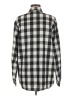 Unbranded Checkered-gingham Black Long Sleeve Button-Down Shirt Size M - photo 2