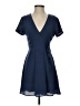 Lush Solid Blue Casual Dress Size XS - photo 1