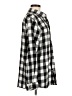 Unbranded Checkered-gingham Black Long Sleeve Button-Down Shirt Size M - photo 4