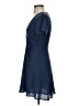 Lush Solid Blue Casual Dress Size XS - photo 5
