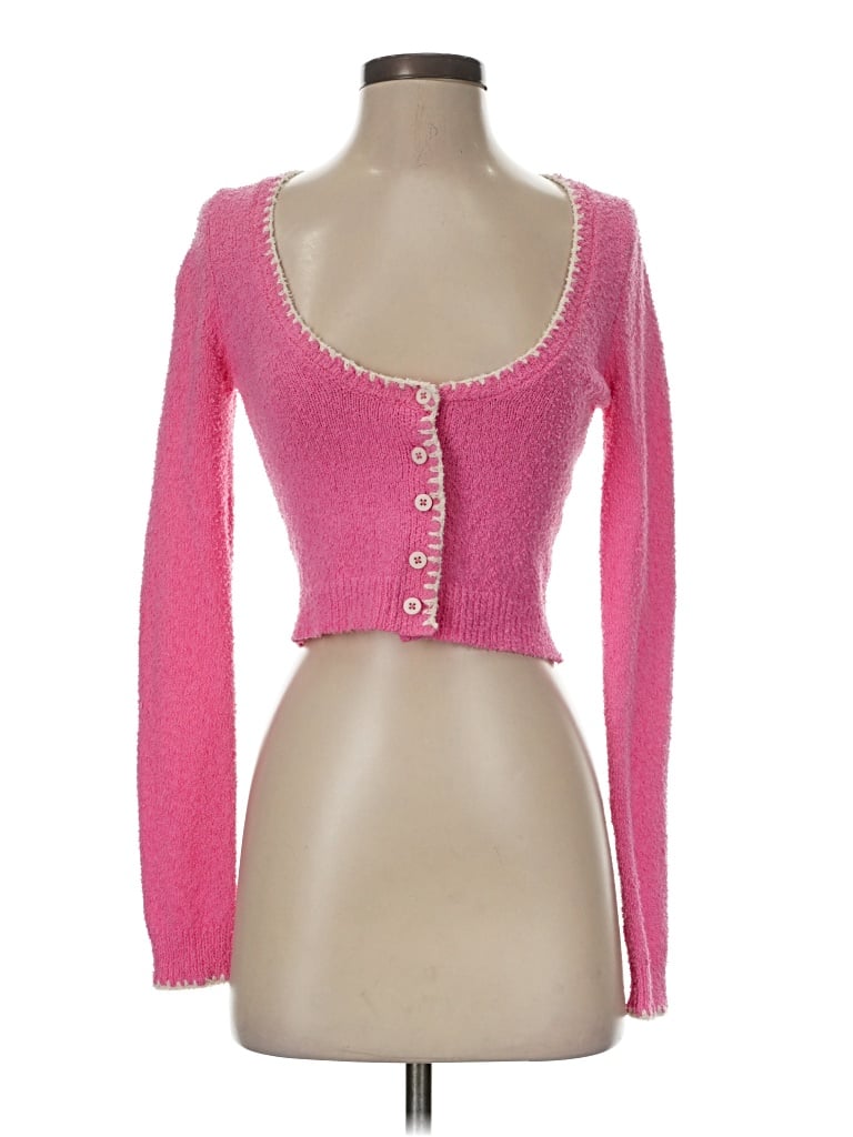 Pre-owned Zara Cardigan Sweater In Pink