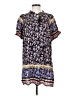 Bluheaven 100% Rayon Blue Short Sleeve Blouse Size S - photo 1