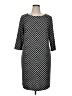 Taylor Chevron-herringbone Black Casual Dress Size 16W - photo 1