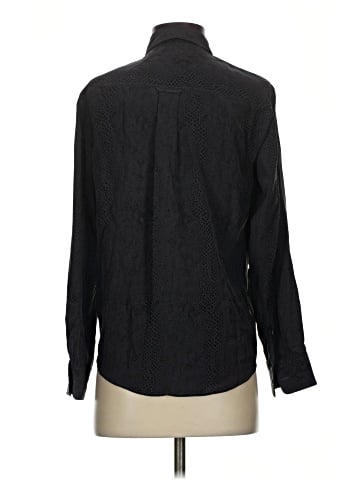 Rails Long Sleeve Silk Top (view 2)