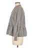 J.Crew Stripes Gray Long Sleeve Blouse Size 6 - photo 5