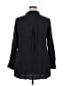 Cato 100% Rayon Black Long Sleeve Button-Down Shirt Size 24W - photo 2