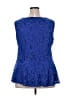 Ashley Stewart Blue Sleeveless Blouse Size 22 - 24 Plus - photo 2