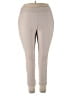 T Tahari Solid Tan Active Pants Size 2X - photo 1