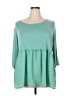Evri Teal 3/4 Sleeve Blouse Size 2X - photo 1