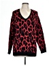 Apt. 9 Animal Print Red Pullover Sweater Size L - photo 1
