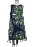 TJ Collection 100% Polyester Paisley Blue Green Cocktail Dress Size XS - photo 1