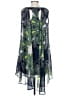 TJ Collection 100% Polyester Paisley Blue Green Cocktail Dress Size XS - photo 2