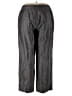 Kasper Chevron-herringbone Gray Linen Pants Size 18 - photo 2