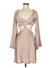 Princess Polly 100% Polyester Tan Cocktail Dress Size 6 - photo 1