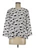 Banana Republic 100% Polyester Gray 3/4 Sleeve Blouse Size M - photo 1