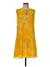 Kaari Blue 100% Polyester Yellow Casual Dress Size XS - photo 1