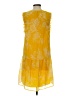 Kaari Blue 100% Polyester Yellow Casual Dress Size XS - photo 2