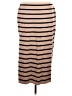 Unbranded Stripes Tan Casual Skirt Size M - photo 2
