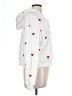 Unbranded 100% Polyester Hearts White Pullover Sweater Size L - photo 4