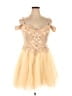 Cinderella Divine 100% Polyester Gold Tan Cocktail Dress Size XL - photo 1