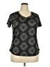 St. John's Bay 100% Polyester Black Short Sleeve Top Size XXL - photo 1