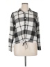 New York Laundry Plaid Gray Long Sleeve Blouse Size XL - photo 1