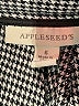 Appleseeds Houndstooth Gray Dress Pants Size 6 - photo 7
