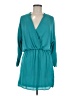 Eight Sixty 100% Polyester Solid Teal Casual Dress Size M - photo 1
