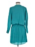 Eight Sixty 100% Polyester Solid Teal Casual Dress Size M - photo 2